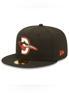 NWT New Era 59Fifty Delmarva Shorebirds On-Field Fitted Road Cap 7 1/8 MILB